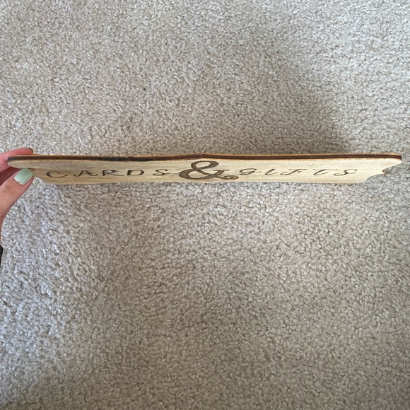 Cards & Gifts Handmade Wood Burned Sign - Picture 5 of 7